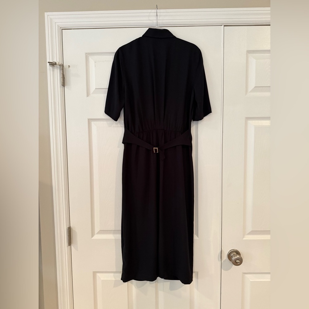 Kate Spade New York black mainline button up long dress - Picture 2 of 5